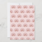 Invitation Arc-en-ciel Boho | Douche Foster En Terracotta Ros (Dos)