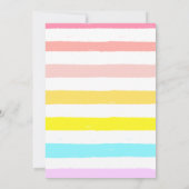 Invitation Arc-en-ciel Broussettes Aquarelle Surprise Anniver (Dos)