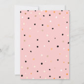 Invitation Arc-en-ciel, Coeurs, Points, Baby shower virtuel p (Dos)