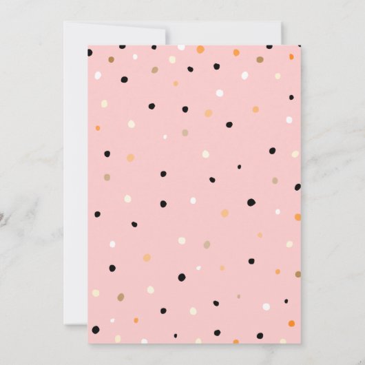 Invitation Arc-en-ciel, Coeurs, Points, Baby shower virtuel p (Dos)