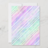 Invitation arc-en-ciel contours rayés : (Devant)
