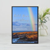 Invitation Arc en ciel d'amour et de bonheur, Fête des mariée (Debout devant)