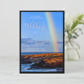 Invitation Arc en ciel d'amour et de bonheur, Mariage (Debout devant)