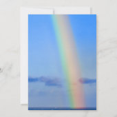 Invitation Arc en ciel d'amour et de bonheur, Mariage (Dos)