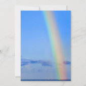Invitation Arc-en-ciel d'amour et de bonheur, Mariage, Merci (Dos)
