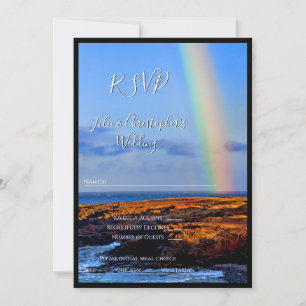 Invitation Arc en ciel d'amour et de bonheur, Mariage, RSVP