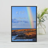 Invitation Arc en ciel d'amour et de bonheur, Mariage, RSVP (Debout devant)