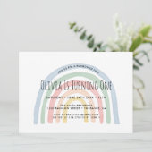 Invitation Arc En Ciel De Fun Arc En Ciel Premier Anniversair (Debout devant)