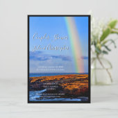 Invitation Arc en ciel de l'amour et du bonheur Mariage Coupl (Debout devant)