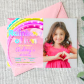 Invitation Arc-en-ciel de plaisir avec paysage image