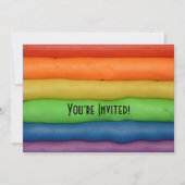 Invitation Arc en ciel de Squishy Dough (Devant)