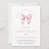 Invitation Arc-en-ciel, elle fait le noeud, Réception de mari (Devant)