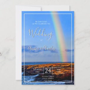 Invitation Arc en ciel, Espoir & Bonheur, Mariage