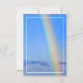 Invitation Arc en ciel, Espoir & Bonheur, Merci Mariage (Dos)