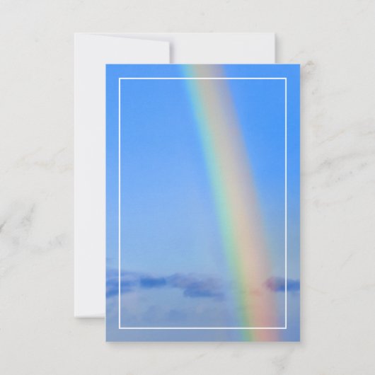 Invitation Arc en ciel, Espoir & Bonheur, Merci Mariage (Dos)