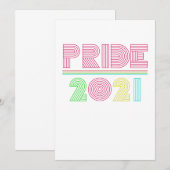 Invitation Arc-en-ciel gay pride 2021 (Devant / Derrière)