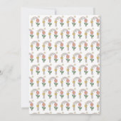 Invitation Arc-en-ciel Groovy | 2e anniversaire (Dos)