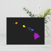 Invitation Arc-en-ciel hawaïen (Debout devant)