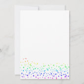 Invitation arc-en-ciel le mois gay parade fun confetti modern (Dos)