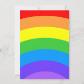 Invitation Arc-en-ciel lumineux avec champs personnalisés (Dos)