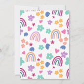 Invitation Arc-en-ciel Mignon (Devant)