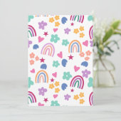 Invitation Arc-en-ciel Mignon (Debout devant)