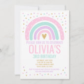 Invitation Arc-en-ciel Moderne (Devant)
