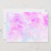 Invitation Arc-en-ciel parties scintillant violet 3 photos 2e (Dos)