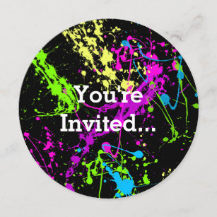 Invitations Faire Part Fluorescent Zazzle Be