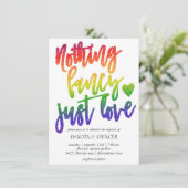 Invitation Arc en ciel Rien de fantaisie Juste l'amour | MARI (Debout devant)