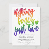 Invitation Arc en ciel Rien de fantaisie Juste l'amour | MARI (Devant)