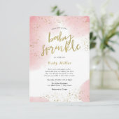 Invitation Arc-en-ciel saupoudrer bébé saupoudrer (Debout devant)