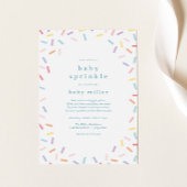 Invitation Arc-en-ciel saupoudrer bébé saupoudrer