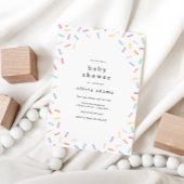 Invitation Arc-en-ciel saupoudrer bébé saupoudrer