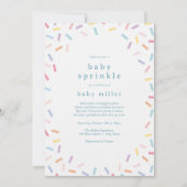 Invitation Arc-en-ciel saupoudrer bébé saupoudrer (Devant)