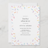 Invitation Arc-en-ciel saupoudrer bébé saupoudrer (Devant)