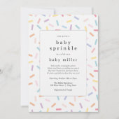 Invitation Arc-en-ciel saupoudrer bébé saupoudrer (Devant)