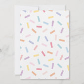 Invitation Arc-en-ciel saupoudrer bébé saupoudrer (Dos)