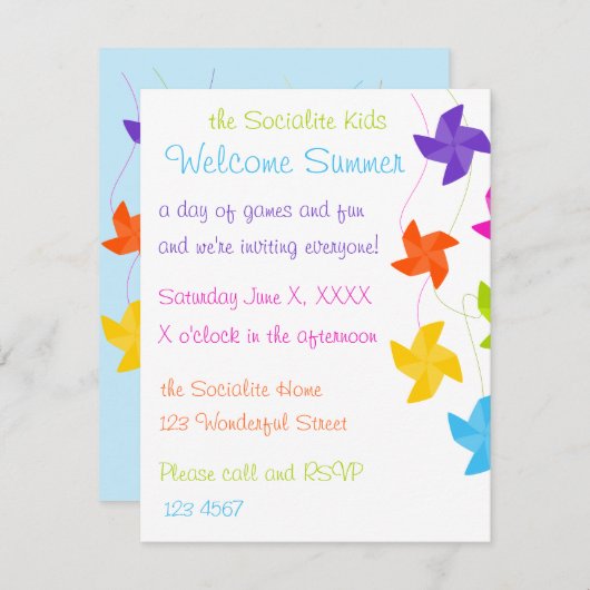 Invitation Arc-En-Ciel Se Retire ! (Devant / Derrière)