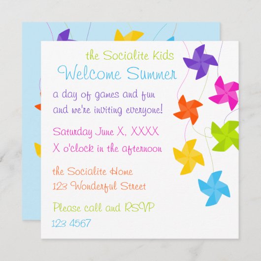 Invitation Arc-En-Ciel Se Retire ! (Devant / Derrière)