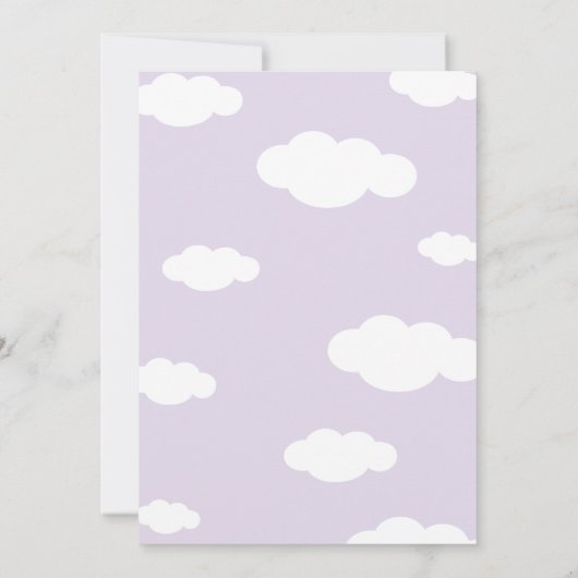 Invitation Arc-en-ciel, soleil et nuages Anniversaire de l'en (Dos)