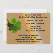 Invitation Arc-en-ciel & Trèfle Vert Boire Irlandais   (Devant)