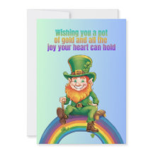 Arc en ciel : Un pot d'or et de joie - St. Patrick