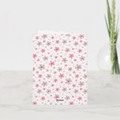INVITATION ARC ET RUBAN ROSE PUMPKIN FLEURS D'AUTOMNE ANNIVER (Dos)