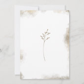 Invitation Arc fleur sauvage attachant la douche nuptiale du (Dos)