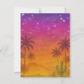 Invitation Arc floral couché de soleil Hacienda 15e Quinceañe (Dos)