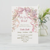 Invitation arc floral liant le noeud nuptiale douche (Debout devant)
