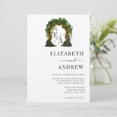 Invitation Arc floral | Mariage d'arborescence (Debout devant)