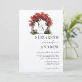 Invitation Arc floral | Mariage d'arborescence (Debout devant)