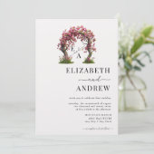 Invitation Arc floral | Mariage d'arborescence (Debout devant)